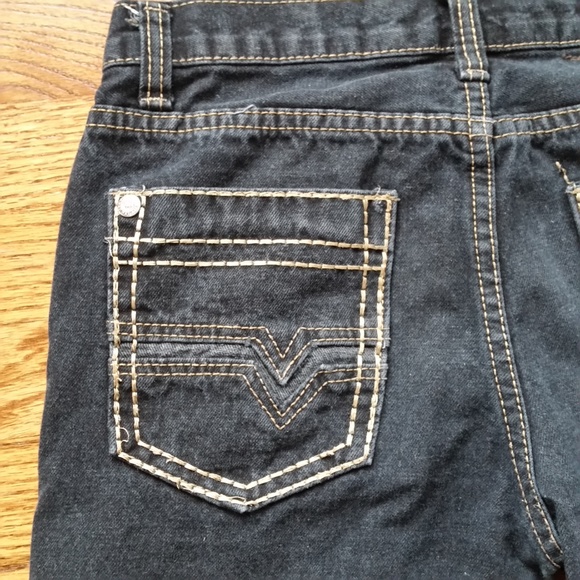 City Ink Cowgirl Jeans Dark Wash Straight Leg Women 4 or Jr 18 - Picture 4 of 8